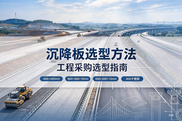 从江沉降板选择方法