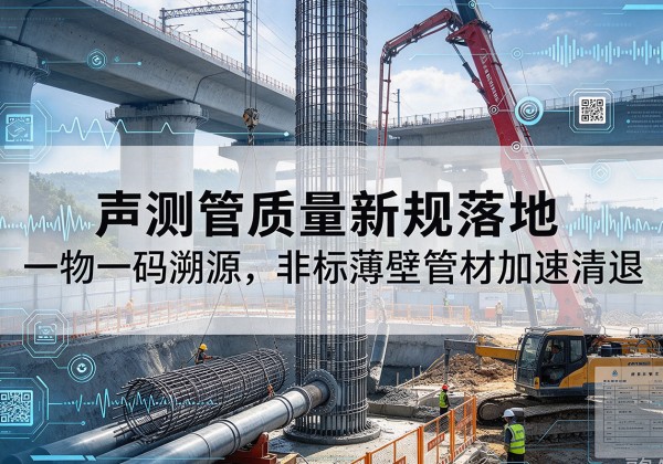 从江声测管质量新规落地，一物一码溯源，非标薄壁管材加速清退