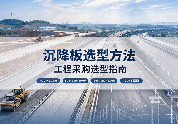 从江沉降板选择方法